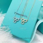 AAA Tiffany And Co Paper Flowers Diamond Necklace - 925 Silver